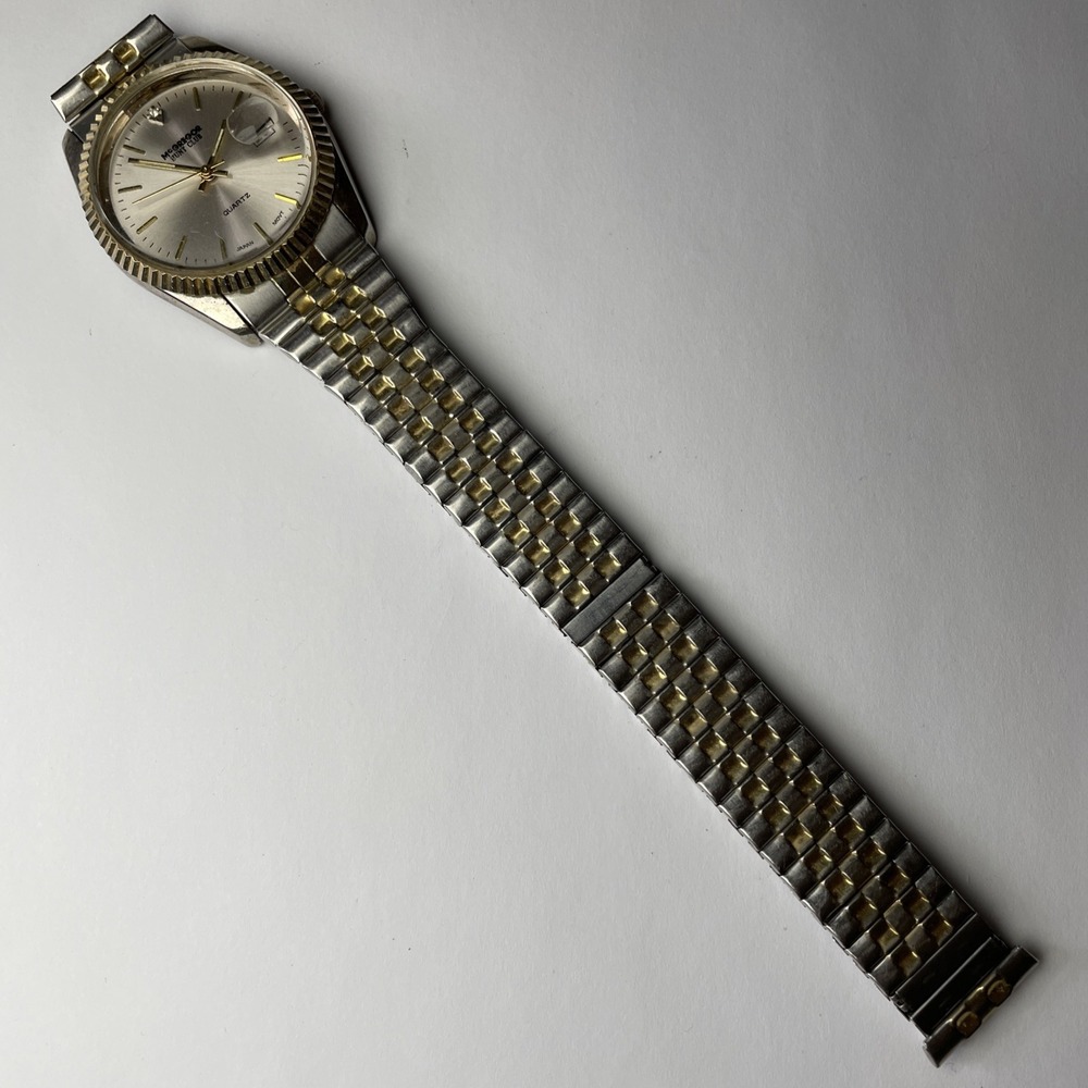 McGregor Hunt‎ Club Two-Tone Fluted Bezel Men's Watch Broken Band
